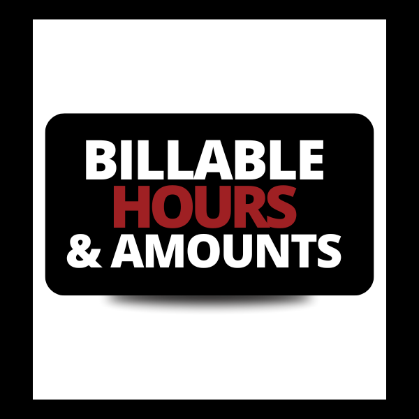 Billable Hours and Amounts